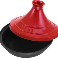 Staub - 11" Cast Iron Tajine Black/Cherry (28 cm) - 40510-327