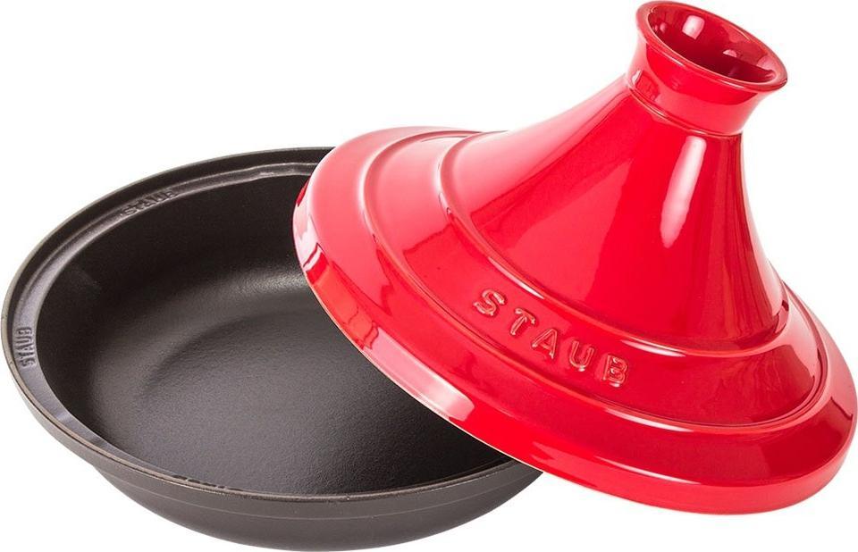 Staub - 11" Cast Iron Tajine Black/Cherry (28 cm) - 40510-327
