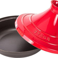 Staub - 11" Cast Iron Tajine Black/Cherry (28 cm) - 40510-327