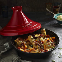Staub - 11" Cast Iron Tajine Black/Cherry (28 cm) - 40510-327