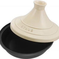 Staub - 11" Cast Iron Tajine Black/Cream (28 cm) - 40509-395