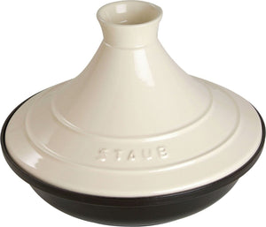 Staub - 11" Cast Iron Tajine Black/Cream (28 cm) - 40509-395