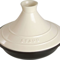 Staub - 11" Cast Iron Tajine Black/Cream (28 cm) - 40509-395