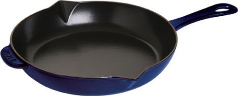 Staub - 12" Cast Iron Fry Pan Dark Blue (30 cm) - 40510-966