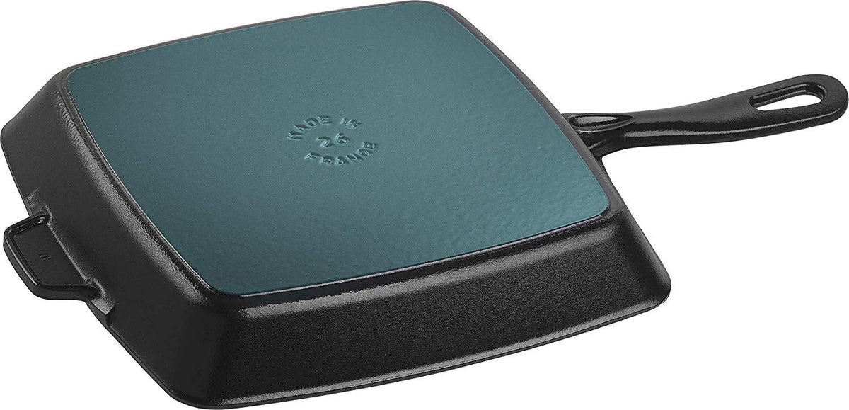 Staub - 12" Cast Iron Square Grill Pan Black (30 cm) - 40501-107