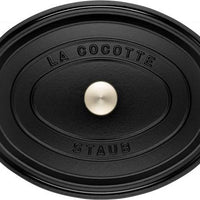 Staub - 12.7 QT Oval Cocotte Black 12L - 40509-509
