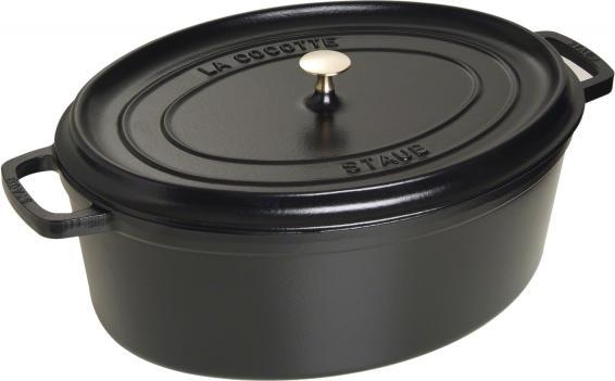 Staub - 12.7 QT Oval Cocotte Black 12L - 40509-509