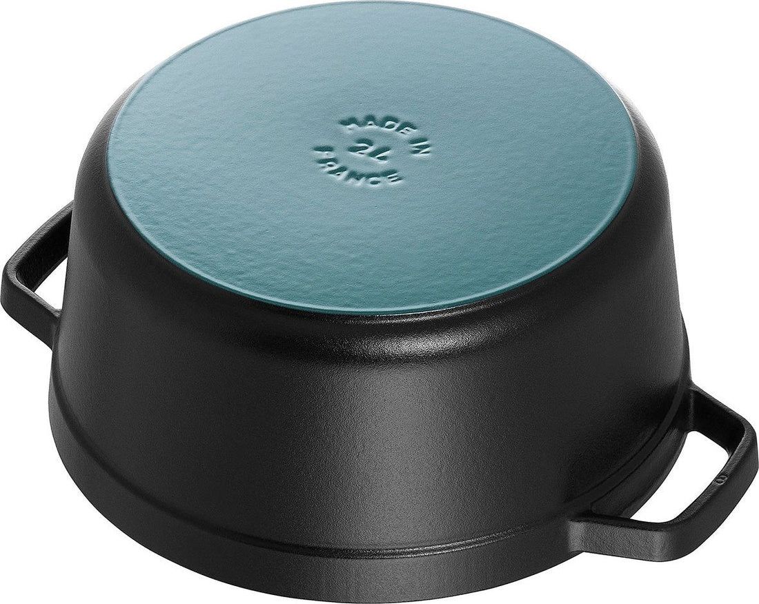 Staub - 13.25 QT Round Cocotte Black 12.5L - 40510-307