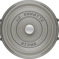 Staub - 13.25 QT Round Cocotte Graphite Grey 12.5L - 40510-308