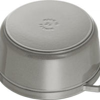 Staub - 13.25 QT Round Cocotte Graphite Grey 12.5L - 40510-308