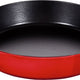 Staub - 13.5" Cast Iron Fry Pan with Double Handle Cherry Red (34 cm) - 40511-519