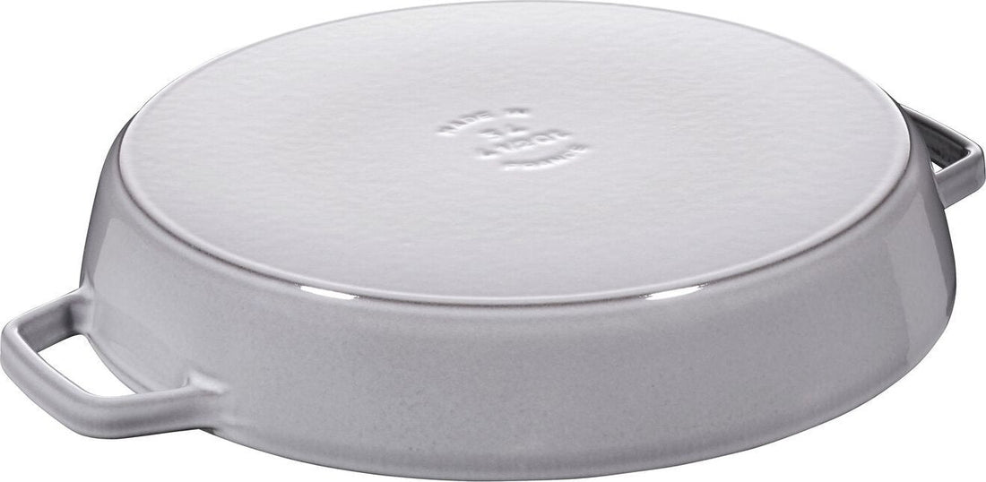 Staub - 13.5" Cast Iron Fry Pan with Double Handle Graphite Grey (34 cm) - 40511-072