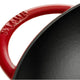 Staub - 14.5" Cast Iron Wok with Glass Lid Cherry Red (37 cm) - 40509-898