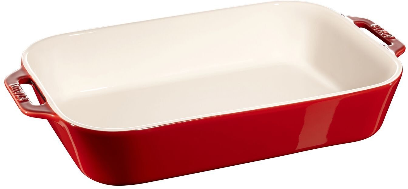 Staub - 16" x 10" Ceramic Rectangular Baking Dish Cherry - 40511-148