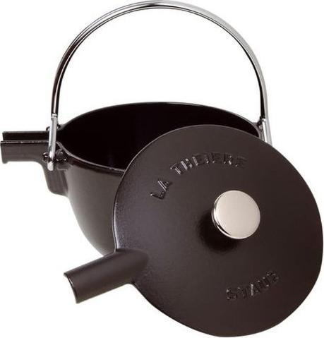 Staub - 1.16 QT Cast Iron Tea Kettle Black 1.1L - 40509-421