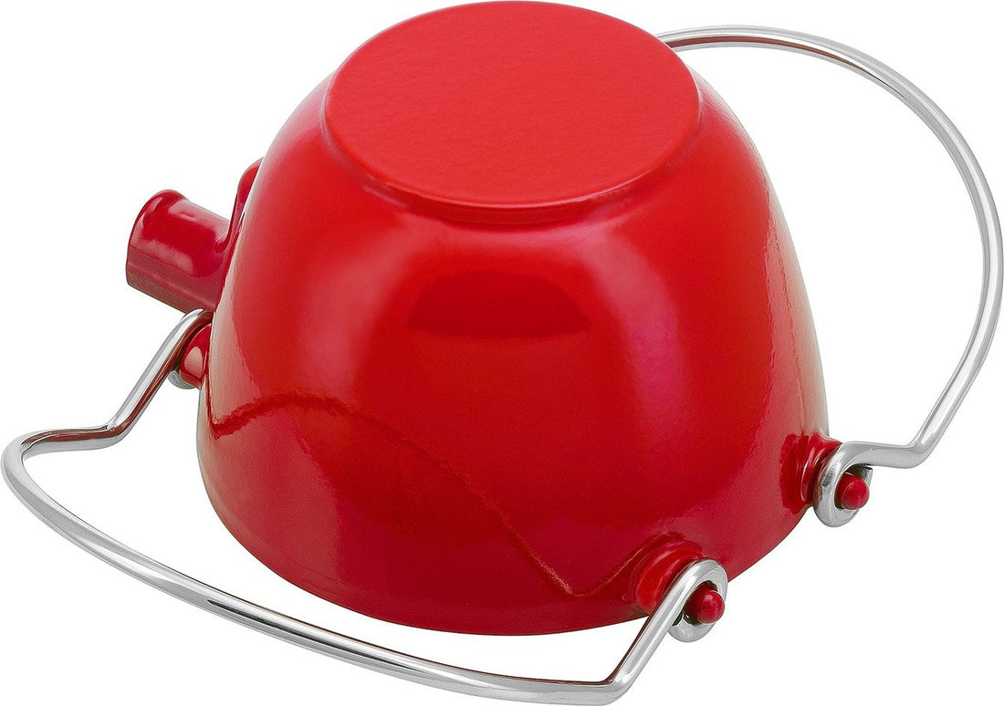 Staub - 1.16 QT Cast Iron Tea Kettle Cherry Red 1.1L - 40509-904
