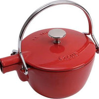 Staub - 1.16 QT Cast Iron Tea Kettle Cherry Red 1.1L - 40509-904