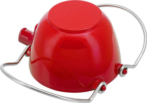 Staub - 1.16 QT Cast Iron Tea Kettle Cherry Red 1.1L - 40509-904