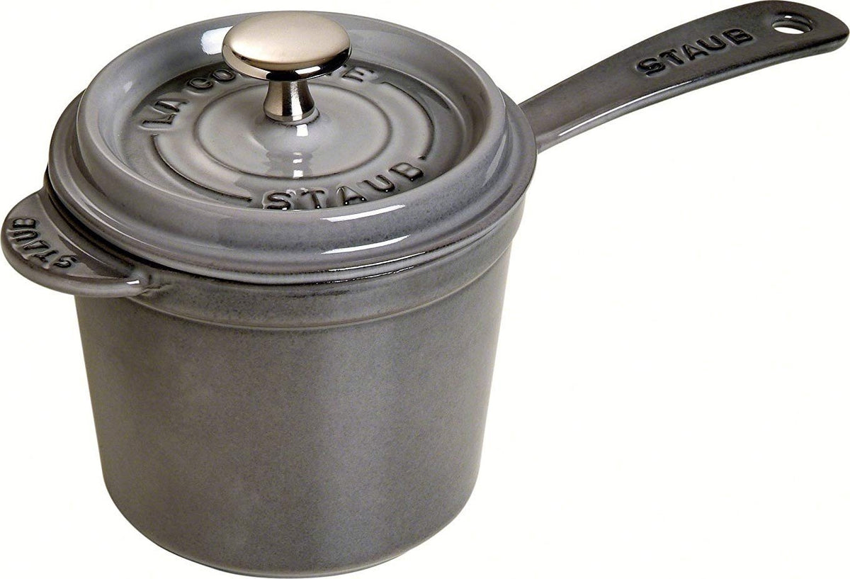 Staub - 1.2 L Cast Iron Sauce Pan Graphite Grey - 40509-706