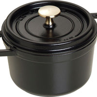 Staub - 1.25 QT Round Cocotte Black 1.2L - 40509-480