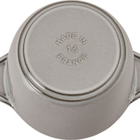 Staub - 1.5 QT Round Cast Iron Cocotte Graphite Grey 1.8L- 40509-703