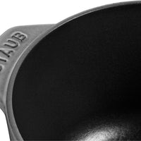 Staub - 1.5 QT Round Cast Iron Cocotte Graphite Grey 1.8L- 40509-703