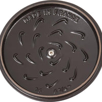 Staub - 1.5 QT Round Cast Iron Cocotte Graphite Grey 1.8L- 40509-703