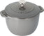 Staub - 1.5 QT Round Cast Iron Cocotte Graphite Grey 1.8L- 40509-703