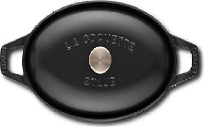 Staub - 2 QT Vintage Oval La Coquette Black 1.9L - 40509-707