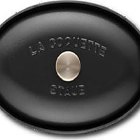 Staub - 2 QT Vintage Oval La Coquette Black 1.9L - 40509-707