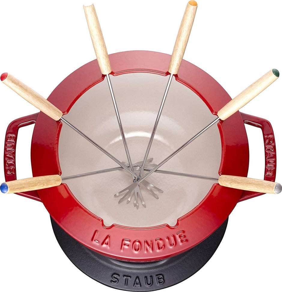 Staub - 2.3 L Fondue Set Cherry Red - 40511-975