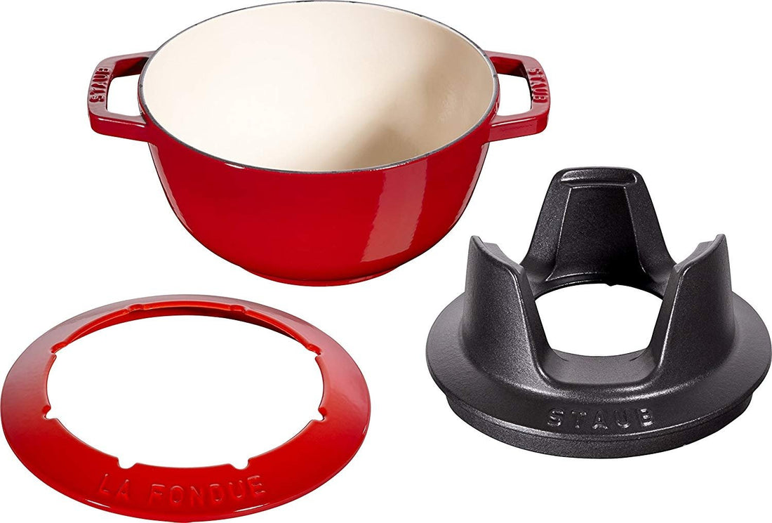 Staub - 2.3 L Fondue Set Cherry Red - 40511-975
