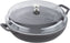 Staub - 3.5 QT Cast Iron Braiser with Glass Lid Black 3.3L - 40501-983