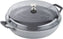 Staub - 3.5 QT Cast Iron Braiser with Glass Lid Graphite Grey 3.3L - 40501-984