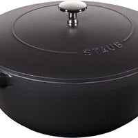 Staub - 3.75 QT French Oven Black 3.5L - 40511-853