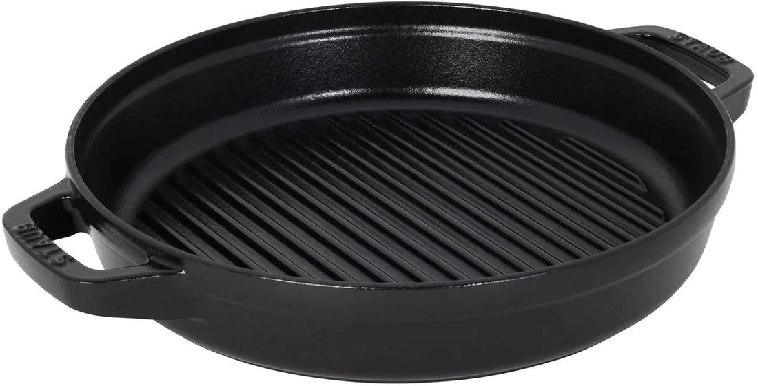 Staub - 4 PC 10" Cast Iron Stackable Cocotte Set Black - 1021322