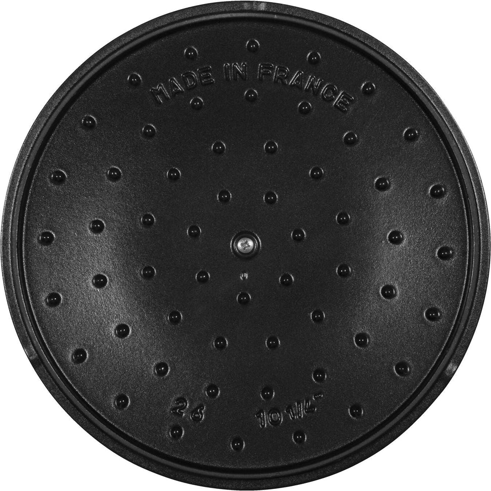 Staub - 4 PC 10" Cast Iron Stackable Cocotte Set Black - 1021322