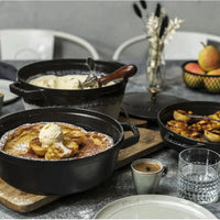 Staub - 4 PC 10" Cast Iron Stackable Cocotte Set Black - 1021322