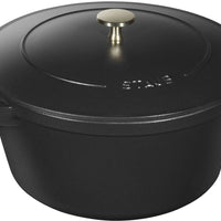 Staub - 4 PC 10" Cast Iron Stackable Cocotte Set Black - 1021322