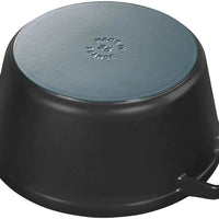 Staub - 4 PC 10" Cast Iron Stackable Cocotte Set Black - 1021322