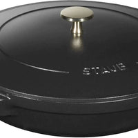 Staub - 4 PC 10" Cast Iron Stackable Cocotte Set Black - 1021322