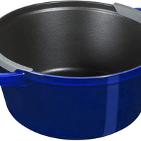 Staub - 4 PC 10" Cast Iron Stackable Cocotte Set Blue - 1010769