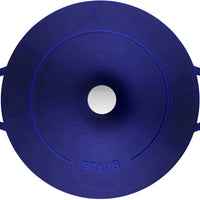 Staub - 4 PC 10" Cast Iron Stackable Cocotte Set Blue - 1010769