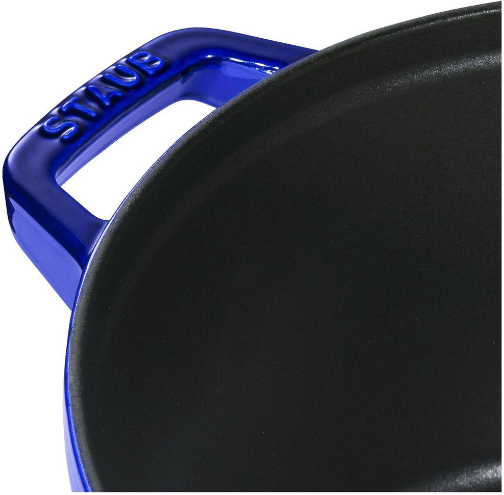 Staub - 4 PC 10" Cast Iron Stackable Cocotte Set Blue - 1010769