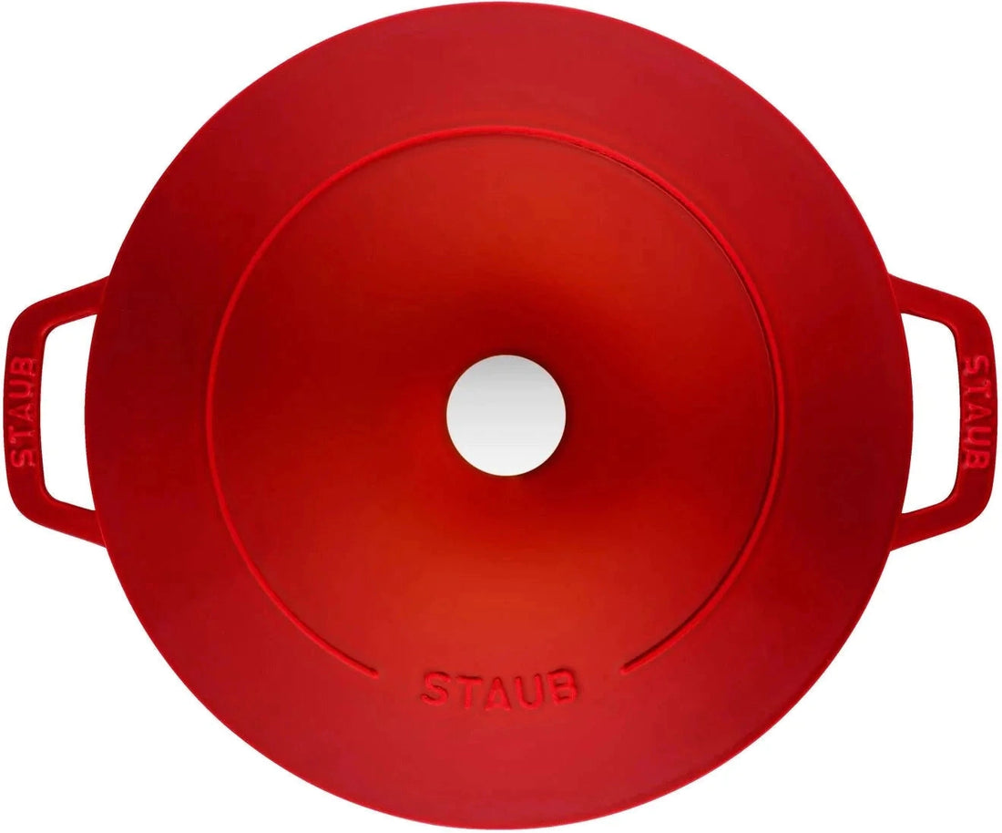 Staub - 4 PC 10" Cast Iron Stackable Cocotte Set Cherry - 1021321