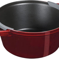 Staub - 4 PC 10" Cast Iron Stackable Cocotte Set Grenadine - 1010768