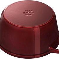 Staub - 4 PC 10" Cast Iron Stackable Cocotte Set Grenadine - 1010768