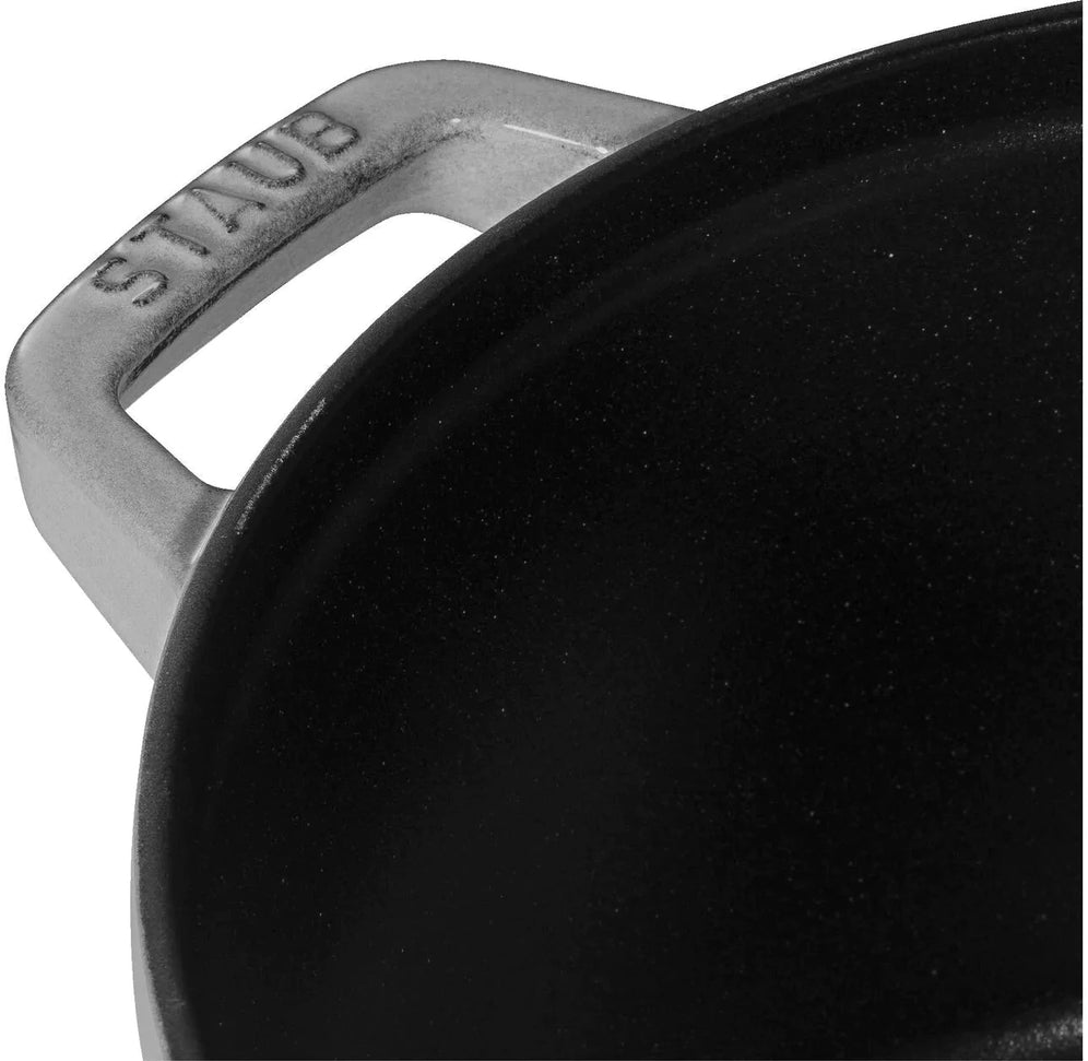 Staub - 4 PC 10" Cast Iron Stackable Cocotte Set Grey - 1010767