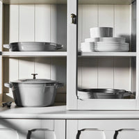 Staub - 4 PC 10" Cast Iron Stackable Cocotte Set Grey - 1010767