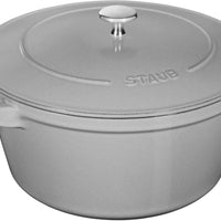 Staub - 4 PC 10" Cast Iron Stackable Cocotte Set Grey - 1010767